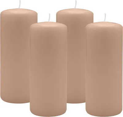 Produktbild von 4er Set Adventskranzkerzen Portobello Nougat Ø 60 x 120 mm