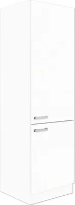 Produktbild von Optifit Vorratsschrank Salo214 BxTxH 60 x 57,1 x 206,8 cm weiß matt zerlegt Anschlag reversibel HWSA HW606-7+