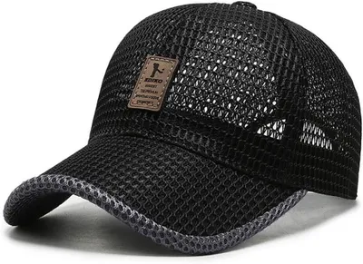 Produktbild von Baseballcap uni, atmungsaktives Mesh, für Sommer, verstellbarer Verschluss, ideal für Outdoor-Aktivitäten