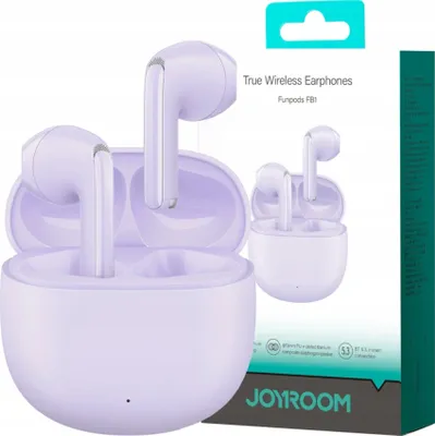 Obrázok produktu pre JOYROOM Joyroom TWS Funpods serijos JR-FB1 Bluetooth 5.3 belaidės ausinės - violetinės spalvos