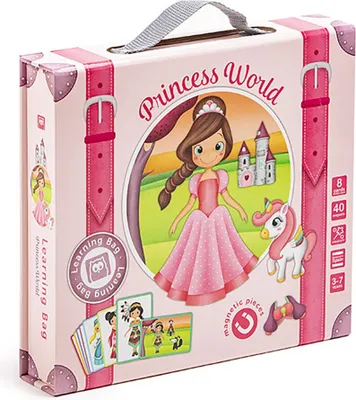 Produktbild von Eurekakids Magnetisches Spiel Prinzessinnen Der Welt Rosa  Rosa One Size