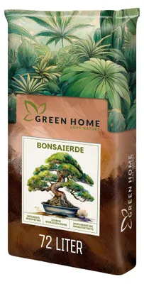 Produktbild von Green Home Bonsaierde 72 L – für gesunde Wurzeln & Drainage, Indoor & Outdoor, Langzeitdünger, Perlit, Kokosfasern, pH 5,8, gute Drainage