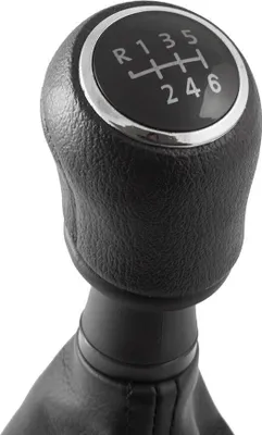 Immagine prodotto di PREMIUM pomello del cambio ghetta nera cromata 6 marce per VW T5 dal 2003-