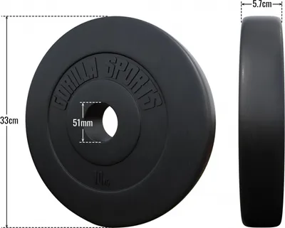 Obrázek produktu pro Gorilla Sports Sada zátěžových kotoučů, 2 x 10 kg