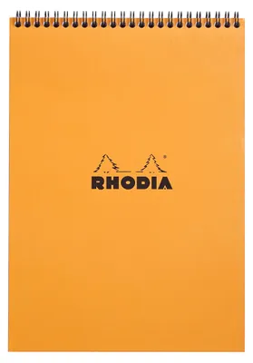 Produktbild von Rhodia 18500C, Einfarbig, Orange, A4, 80 Blätter, 80 g/m², Kariertes Papier