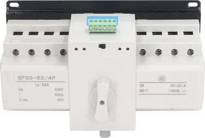Obrázek produktu pro Mini automatický přepínač s dvojitým napájením 2 režimy ovládání Silná vodivost generátoru Přepínač AC400V 63A