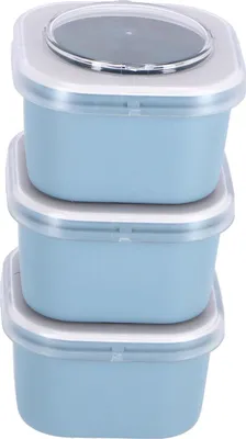 Produktbild von Sunware Sigma Lunchbehälter 3er-Set blau | 3 Stück