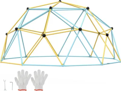 Produktbild von Kletterkuppel 3,66 m - Geometrisches Kletterspielzentrum für Kinder 3-10 Jahre - Klettergerüst 340 kg Tragfähigkeit - Klettergriff - Outdoor-Spielgerät für Garten und Hinterhof