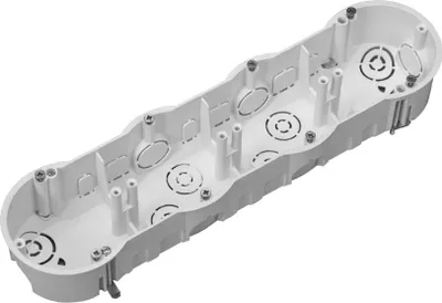 Produktbild von Hohlwanddose 4-fach Schalterdose Abzweigdose Hohlraumdose Ø 60 x 45 mm