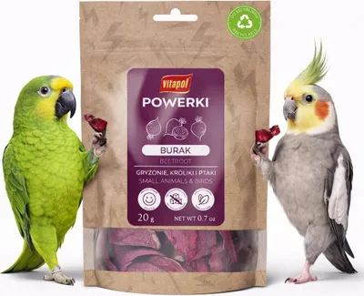 Zdjęcie produktu dla Powerki Vitapol Burak Liofilizowany 20 g - Naturalna Przekąska dla Papug