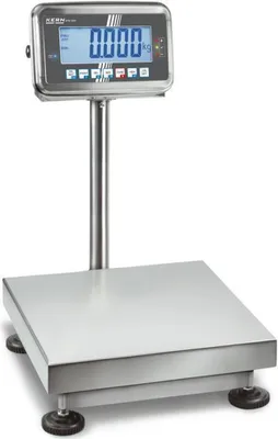 Produktbild von KERN & SOHN Edelstahl-Plattformwaage, 50 kg, Edelstahl, Edelstahl, LCD, 5,2 cm, 300 mm