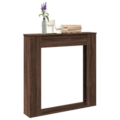 Obrázok produktu pre 2025 Moderný krbový obstavec hnedý dubový vzhľad 100x20x100 cm materiál na báze dreva - dekoratívne krby, dizajn 4022172 1ks