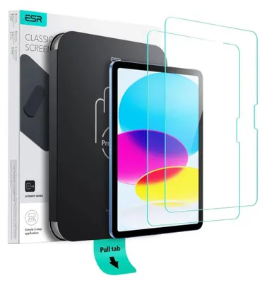 Obrázok produktu pre ESR – (2pack) Tempered Glass Screen Protector UltraFit Tray tvrdené ochranné sklo pre iPad 10 (2022) 10.9 / 11 (2025) – priehľadné
