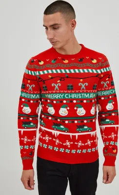 Produktbild von 11 Project PRRuben Herren Strickpullover Weihnachtspullover