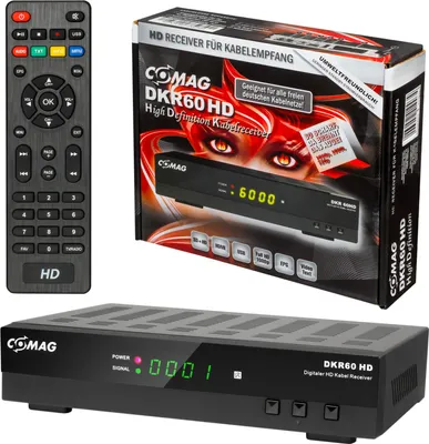 Zdjęcie produktu dla Comag DKR 60 HD, Kabel., Full HD, DVB-C, 480i, 480p, 576i, 576p, 720p, 1080i, 1080p, 4:3, 16:9, H.264, MPEG4