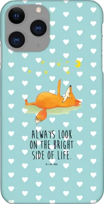Produktbild von Mr. & Mrs. Panda Iphone 11 Pro Handyhülle Fuchs Sterne - Türkis Pastell - Geschenk, Optimistisch, Mond, Premium Kunststoff, Positiv, Handy Case, Füchse