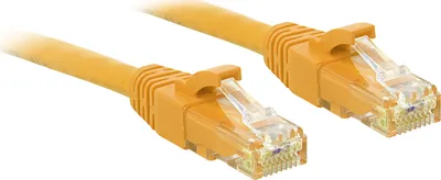 Produktbild von Lindy 48070, 30 m, Cat6, U/UTP (UTP), RJ-45, RJ-45, Gelb