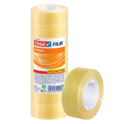 Produktbild von TESA 57207-00001-00, 33 m, Transparent, 19 mm, 8 Stück(e)
