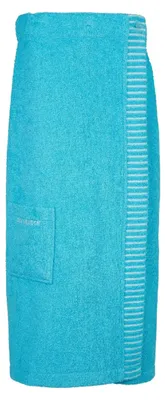 Produktbild von SCHIESSER Saunakilt Rom Damen | Einfarbig | 100% Baumwolle | Weich & Saugstark | 36-42 | Türkis