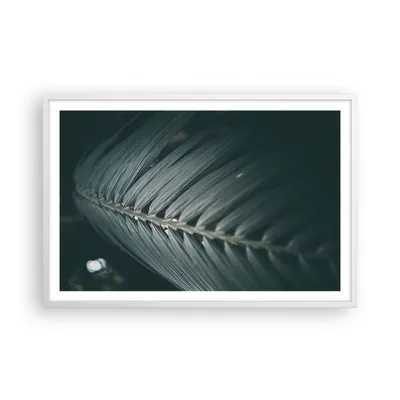 Produktbild von Gerahmtes Poster - Weißer Rahmen - Blatt Palme exotisch - 91,5x61 cm - Wand Bild - Wanddeko - Wandbilder - Kunstposter - Wandposter - Bilderrahmen - Bilder - Kunstdruck - P2WAA91x61-4907