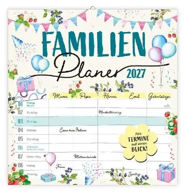 Produktbild von TRÖTSCH - Broschürenkalender Familienplaner 2027