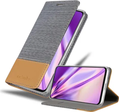 Produktbild von Cadorabo Hülle für Xiaomi RedMi 10 / RedMi NOTE 11 4G Schutzhülle in Grau Handy Hülle Etui Book Case Cover
