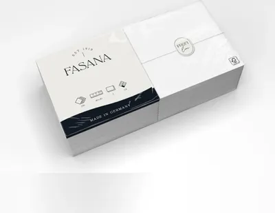 Image de Serviettes en ouate Pearl White 40 x 40 cm 1/8 pli 1000 pièces (3 plis)