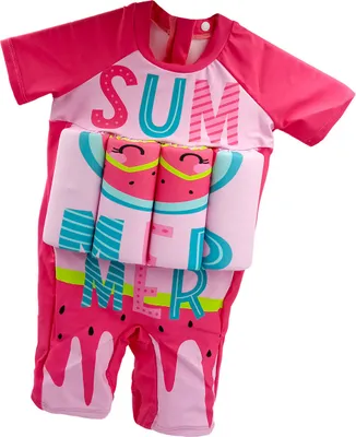 Produktbild von Kinderbadeanzug mit Schwimmern Größe 110 - Sommermelone
