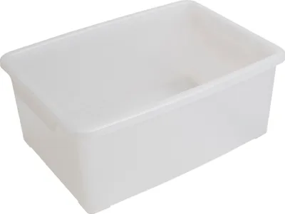 Produktbild von Betzold Aufbewahrungsbox, 16 x 39,5 x 27,5 cm, weiß-transparent, ohne Deckel