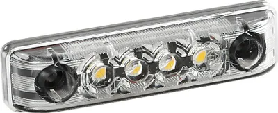 Zdjęcie produktu dla Lampa obrysowa z 4 diodami LED, 9/33V - biała