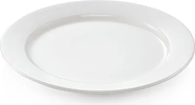 Produktbild von 4x Flacher Teller Ø 30 cm weiß, Porzellan
