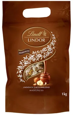 Produktbild von Lindt Lindor Kugeln Vollmilch Haselnuss 1kg