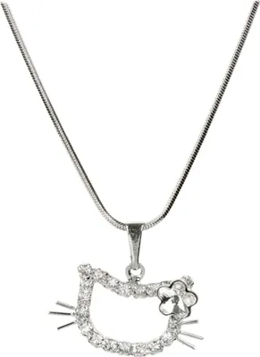 Produktbild von GirlŽs necklace Kitten with a Crystal flower