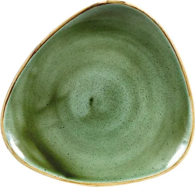 Zdjęcie produktu dla CHURCHILL Stonecast Samphire Green Teller flach, triangle, ø: 229 mm