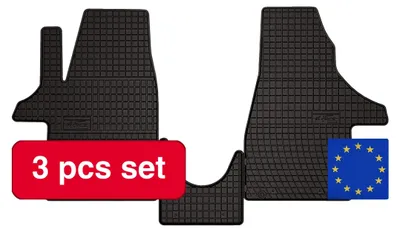 Immagine prodotto di Tappetini in gomma, adatti a diverse auto, design resistente, colore nero