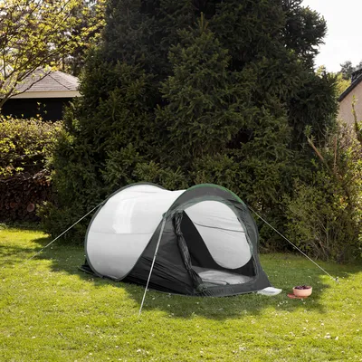 Produktbild von JEMIDI Pop Up Zelt für 2 Personen - Wurfzelt wasserdicht - 2 Mann Campingzelt - Trekkingzelt Strandzelt Festival Zelt Angel Zelt- kleines Packmaß -