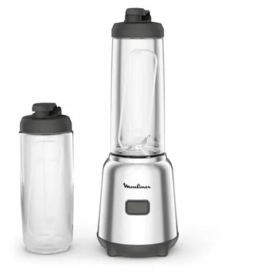 Produktbild von Moulinex Mix&Move Blender 2 Flaschen zum Mitnehmen in Tritan Kompaktes Design Klingen (49,99)