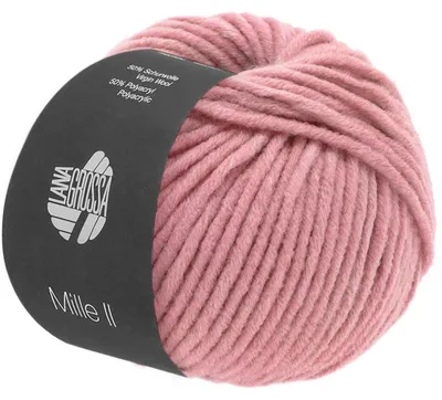 Produktbild von Lana Grossa MILLE II 50 g strapazierfähiges Mischgarn mit Wolle 55 m Farbe 121 - Altrosa, KI-generiertes Bild