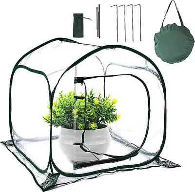Image de 80*80*80 cm petite serre hivernage pour plantes serre pot de fleurs serre plantes mini serre protection hivernale pour plantes