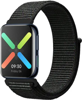 Produktbild von Strap-it Oppo Watch Nylonarmband (Schwarz)