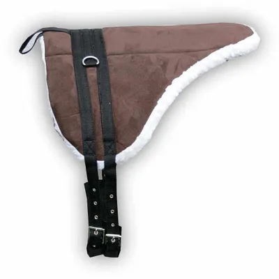 Produktbild von AMKA Shetty Pony Reitkissen mit Sattelgurt Bareback Pad Pony Reitkissen braun