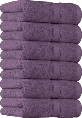 Productafbeelding van Famanu handdoekenset, 100% katoen, 41 x 71 cm - pruimkleurig