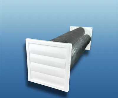 Produktbild von Abluft-Mauerkasten Gravity : Ø125 186x186mm mit Isolierrohr (Schall und Wärme) Größe: Ø125 186x186mm Ausführung: mit Isolierrohr (Schall und Wärme)
