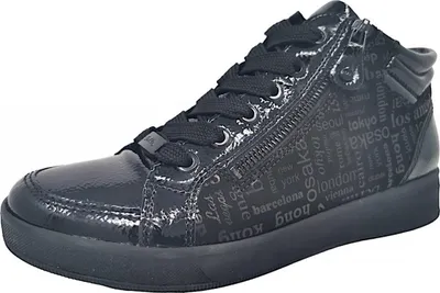 Image de Ara ROM : Bottines plates à lacets, noires, pour un style décontracté