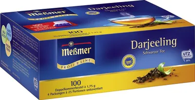 Produktbild von Meßmer Classic Moments Darjeeling liebliches Aroma Schwarztee 175g