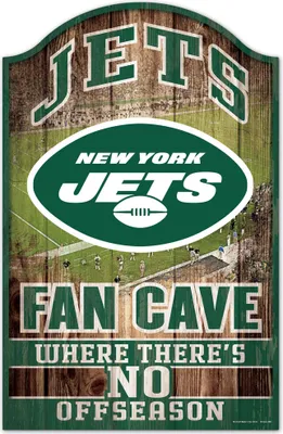 Produktbild von NFL New York Jets Fan Cave No Off Season Wood Sign Holzschild Holz 43x28cm