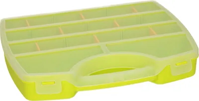 Produktbild von Kunststoffkoffer/Aufbewahrungsbox/Sortierbox - 13 Facher - grun