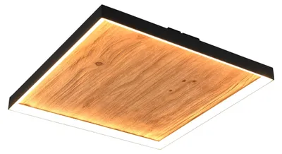 Productafbeelding van Design plafondlamp Kalea zwart met hout