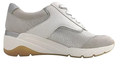 Image de Jana - Baskets lacées, style sportif, couleur blanche, pour le quotidien