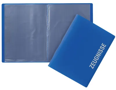 Zdjęcie produktu dla PAGNA 21008-07 PAGNA Zeugnismappe DIN A4, 10 Hüllen blau